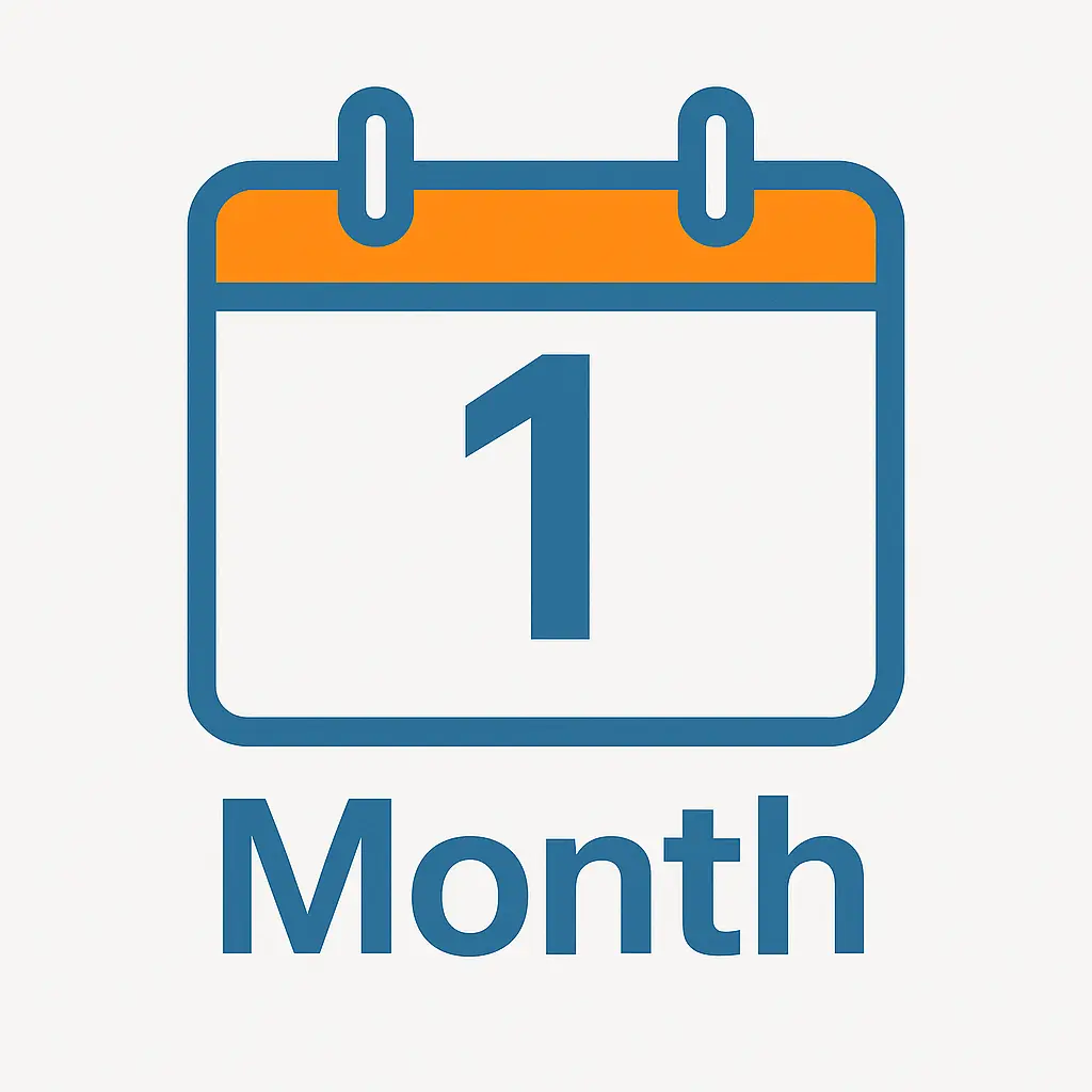 1 Month Plan